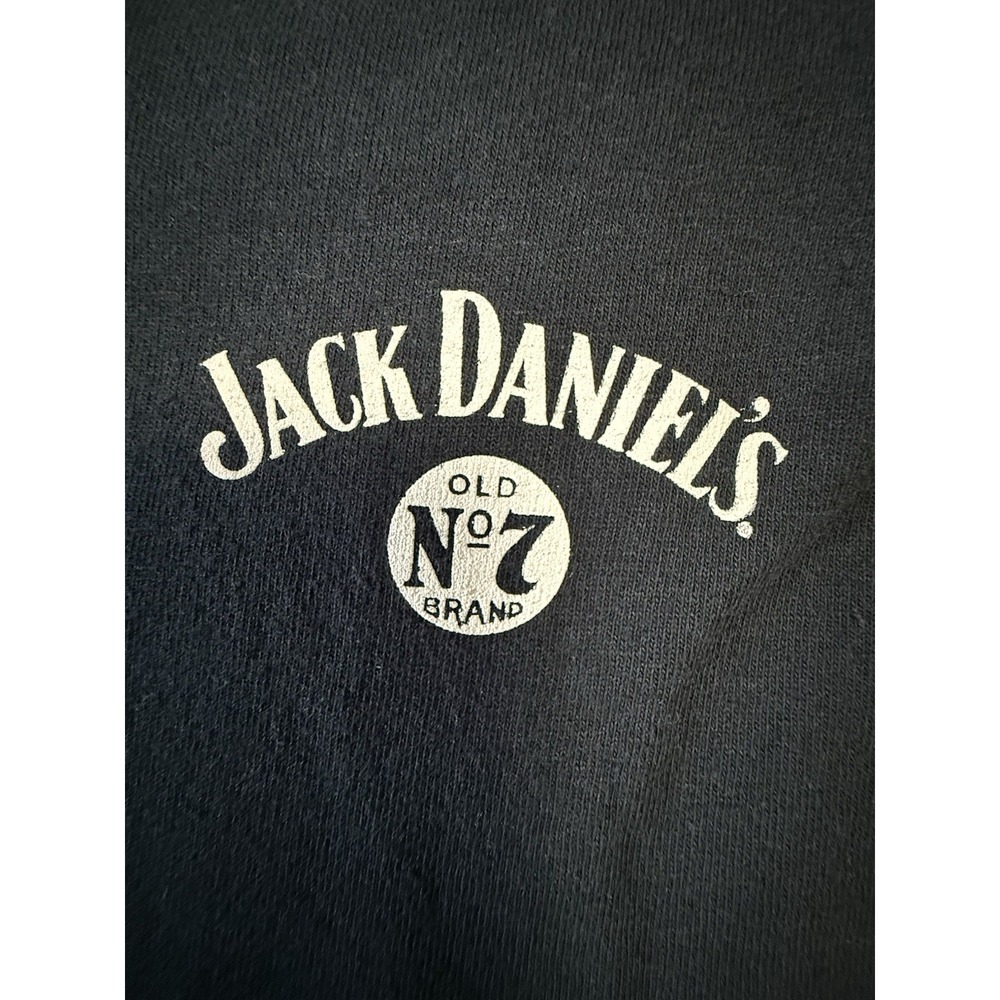 Jack Daniel's Shirt Mens L Black Jack Lives Here Graphic Tee Whiskey Old No 7